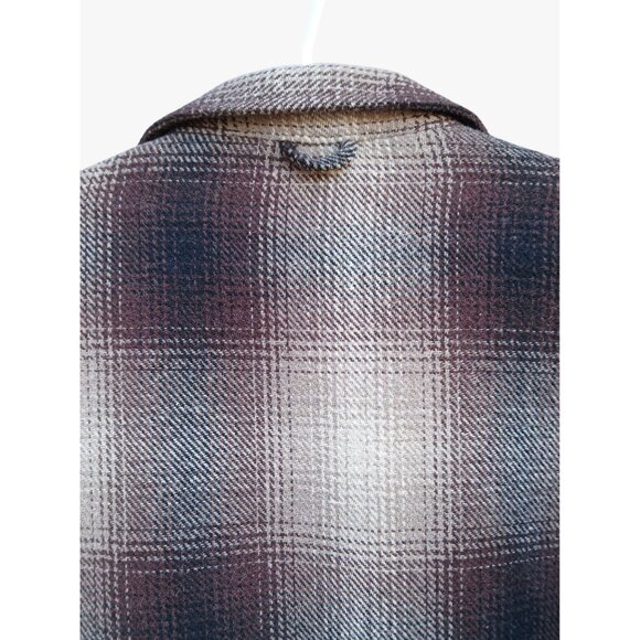 Jachs New York Mens XXL Plaid Button Up Shirt Jacket Brown Tan Shacket Lined - Picture 5 of 16